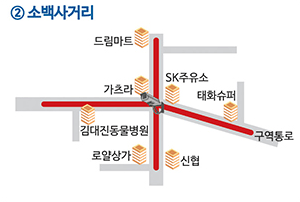 2. 소백사거리 무인단속카메라 단속 구간입니다.