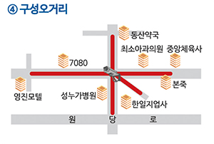 4. 구성오거리 무인단속카메라 단속 구간입니다.